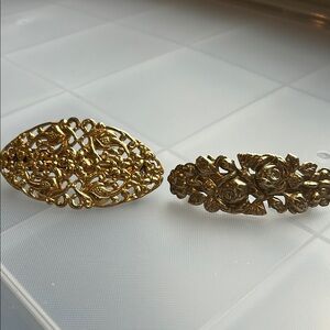 Elegant Gold Hair Clips